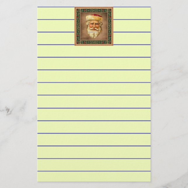 Papelería Santa Claus Vintage (Anverso)