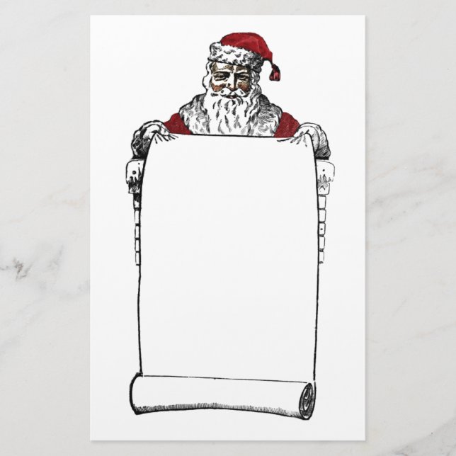 Papelería Santa está haciendo una lista (Anverso)