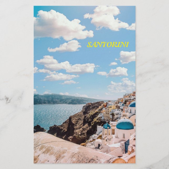 Papelería Santorini, Grecia Beach House (Anverso)