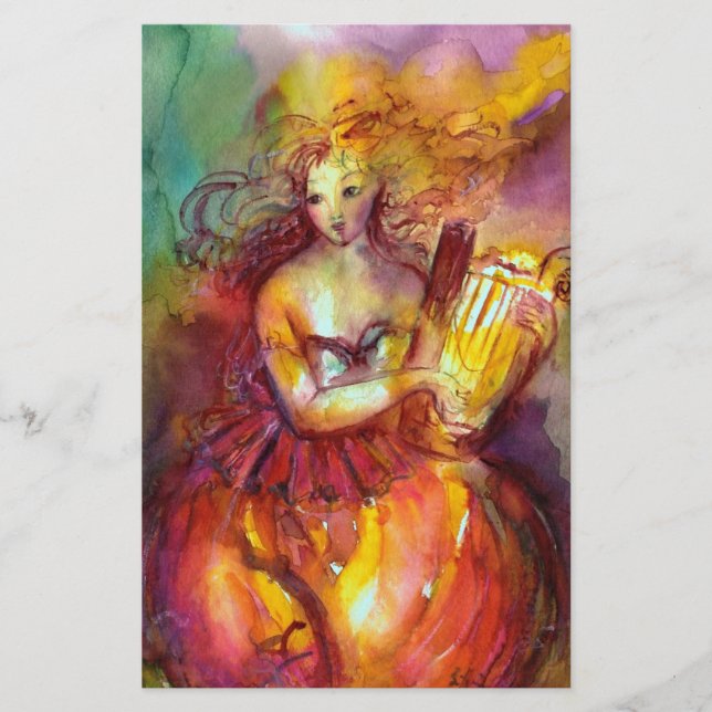 PAPELERÍA SAPPHO, BAILE, MÚSICA Y POESÍA (Anverso)