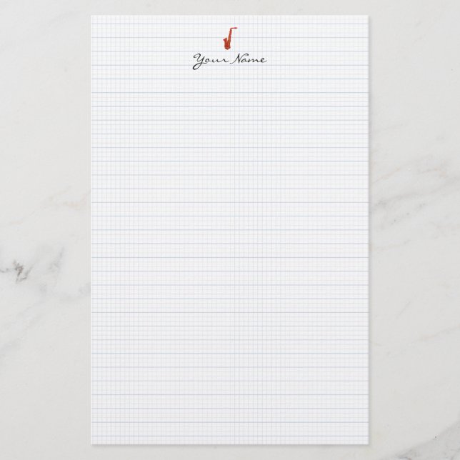 Papelería Saxofón (Anverso)