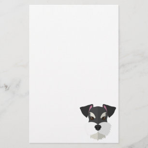 Papelería ¡Schnauzer lindo del dibujo animado!