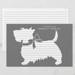 Papelería Scottish Terrier Scotty Dog Puppy Scottie Statione