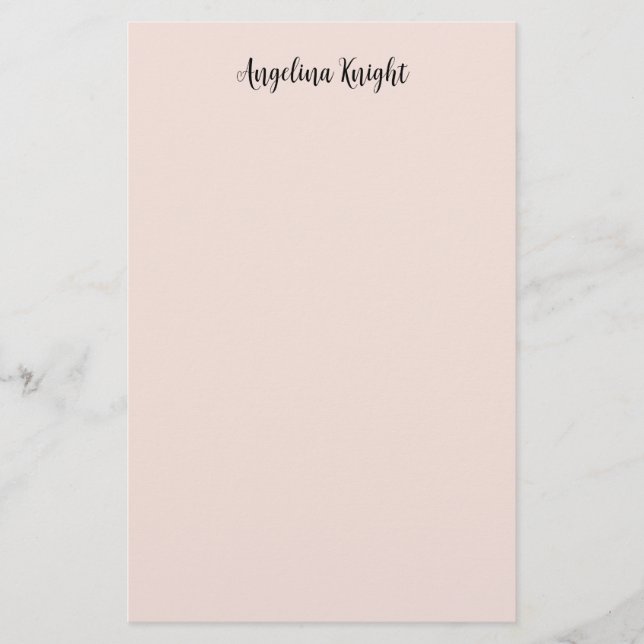 Papelería Script de escritura a mano elegante y sencillo (Anverso)