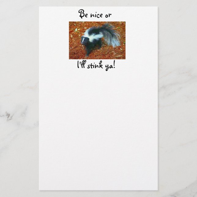 Papelería ¡Sé amable o te apesto! (Anverso)