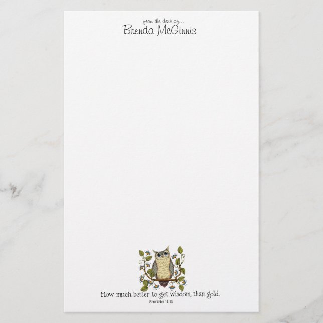 Papelería Sea sabio - los efectos de escritorio (Anverso)