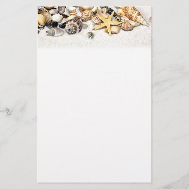 Papelería Seashells Stationery (Anverso)