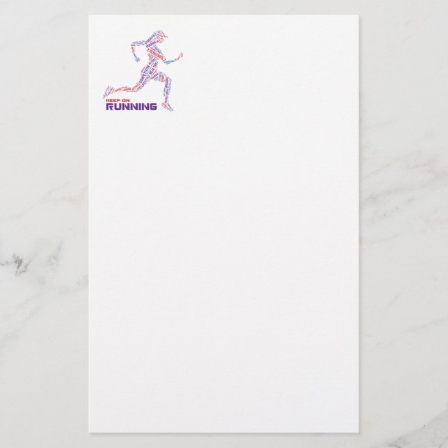 Papelería Seguir corriendo (Anverso)