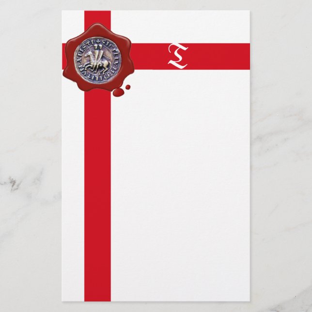 Papelería SELLO DE LA PLANTILLA DE LOS CABALLOS, Monograma,  (Anverso)