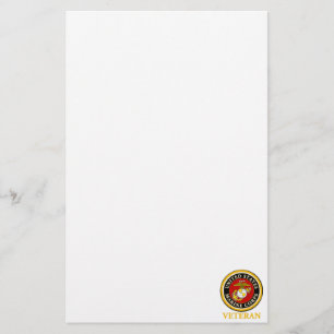 Papelería Sello oficial marino de los E.E.U.U. - veterano