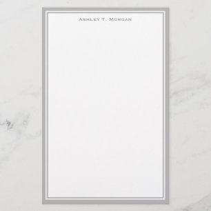 Papelería Sencillez Gris / Estacionamiento personalizado en