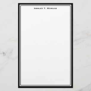 Papelería Sencillez marco DIY blanco negro personalizado