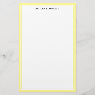 Papelería Sencillez marco DIY blanco personalizado Lt amaril