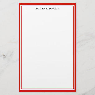 Papelería Sencillez Marco DIY Blanco Rojo personalizado
