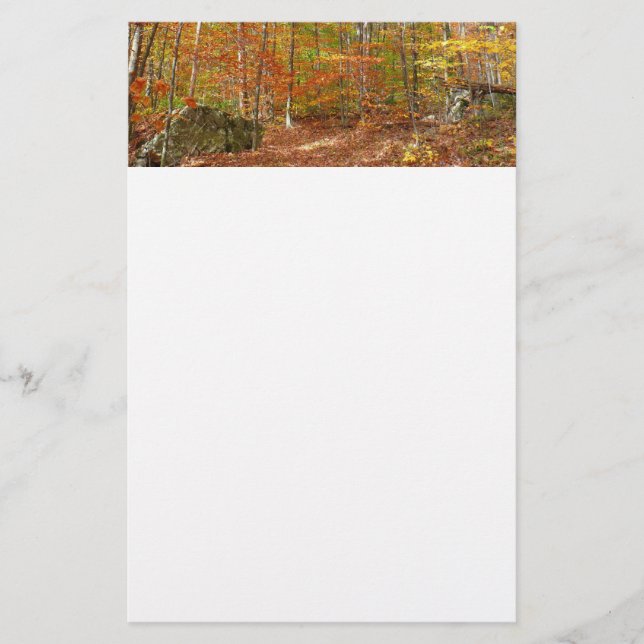 Papelería Sendero de caída de luz solar en Laurel Hill Park (Anverso)