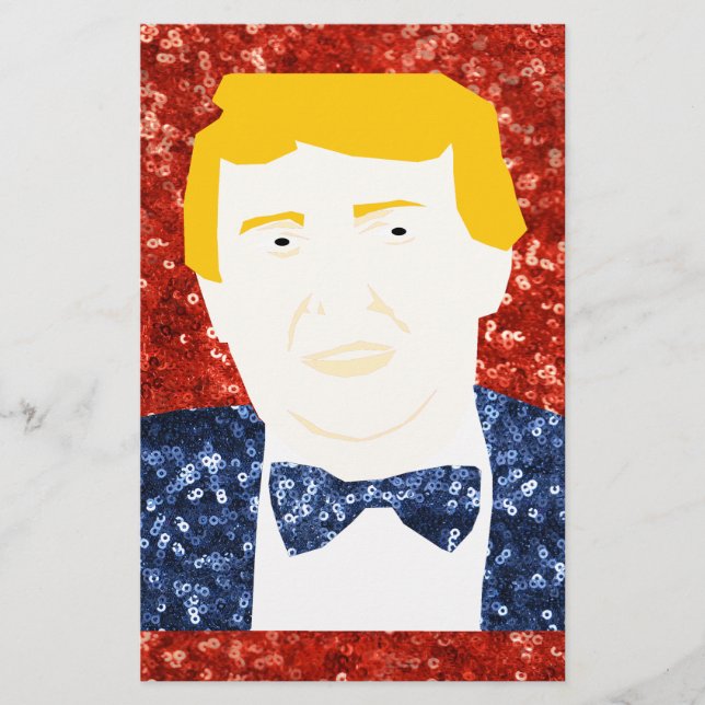 Papelería sequin donald trump (Anverso)