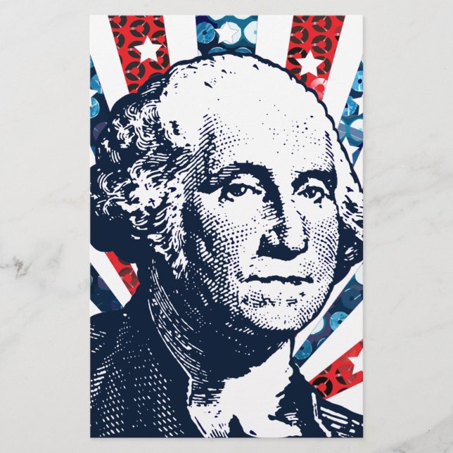 Papelería sequin george washington (Anverso)