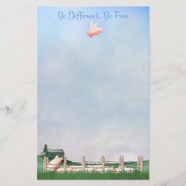 Papelería Ser diferente, ser libre (Anverso)