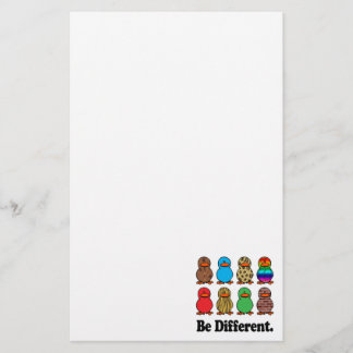 Papelería ser diferentes patos de pato divertidos