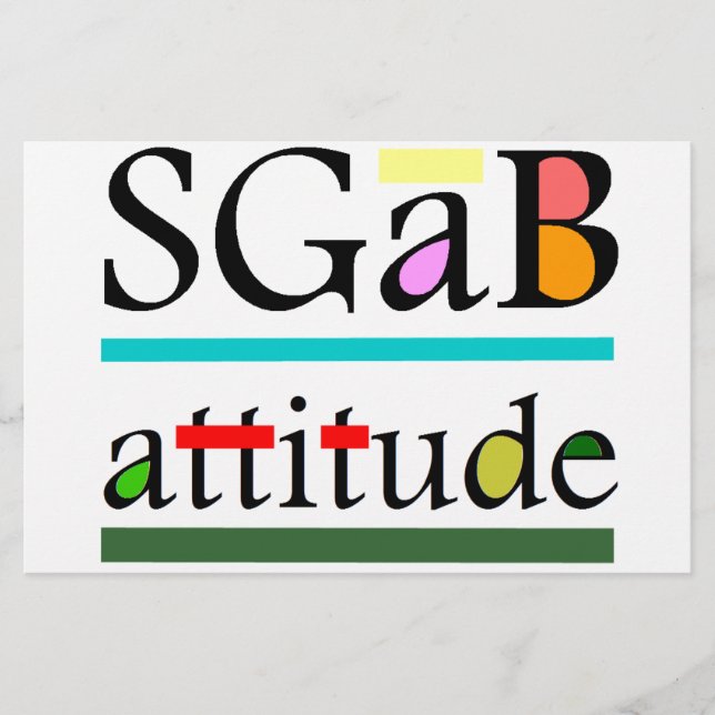 Papelería Sgab actitud (Anverso)