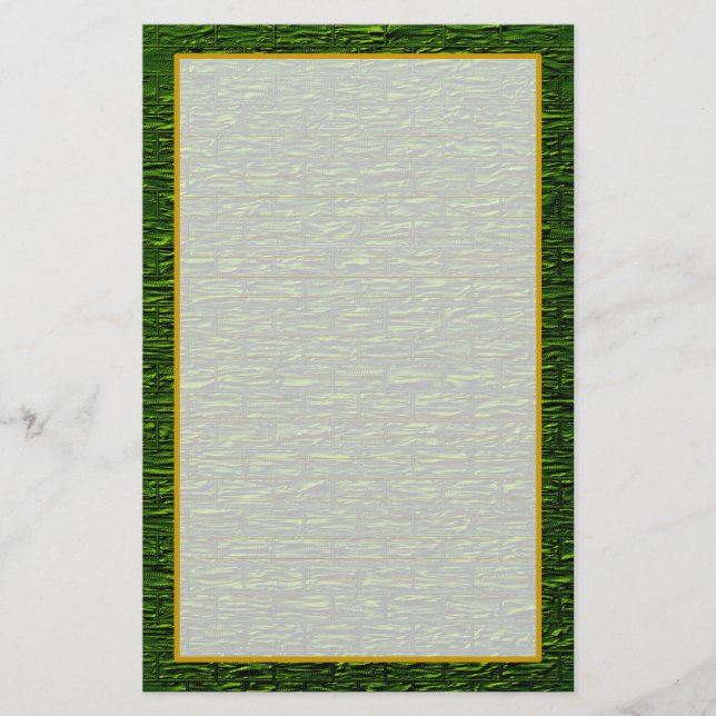 Papelería Shamrock Green Brick Fine Lined Stationsation (Anverso)