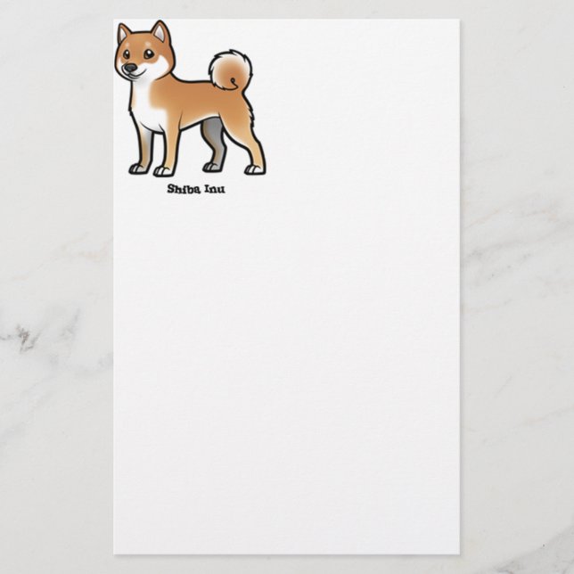 Papelería shiba inu (Anverso)