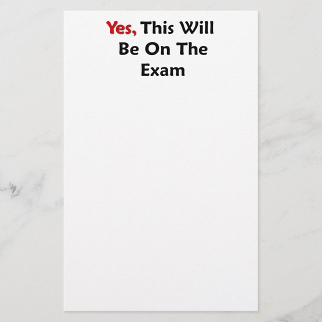 Papelería Sí, esto estará en el examen (Anverso)