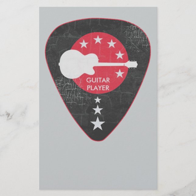 Papelería si tocas la guitarra (Anverso)