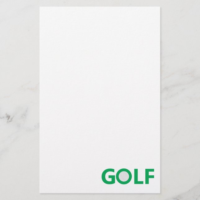 Papelería Signo de golf (Anverso)