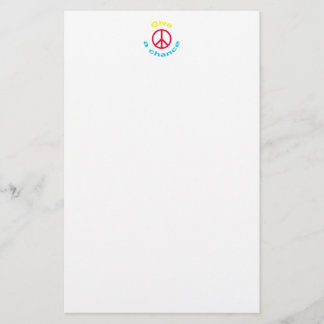 Papelería signo de la paz