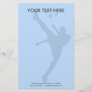 Papelería silueta de fútbol