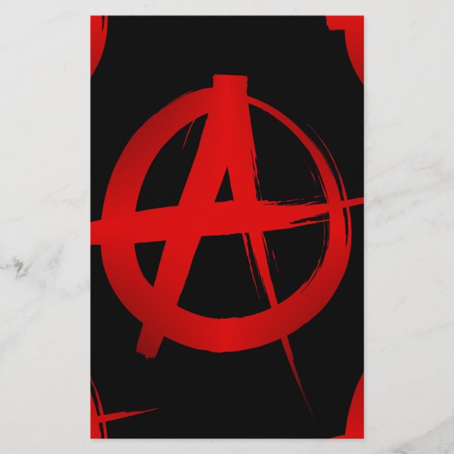 Papelería Símbolo de anarquía (Anverso)