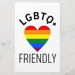 Papelería símbolo de la bandera del orgullo amigo lgbtq love