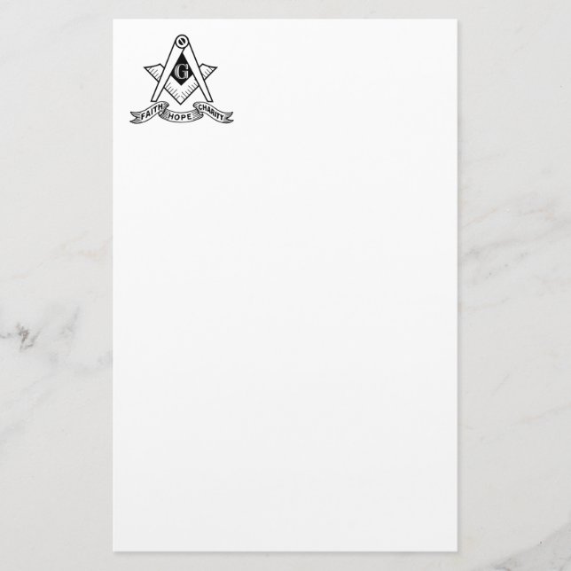 Papelería Símbolo de masonería (Anverso)