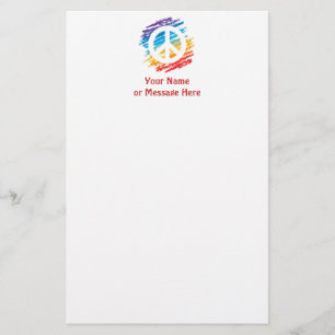 Papelería Símbolo de paz del arco iris