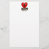 Símbolo del corazón agape para el amor divino de D