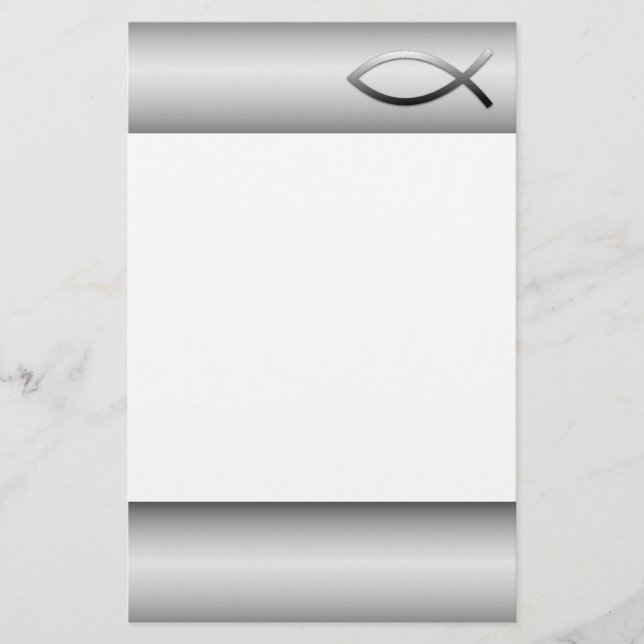 Papelería Símbolo del cristiano de los pescados de Ichthys (Anverso)