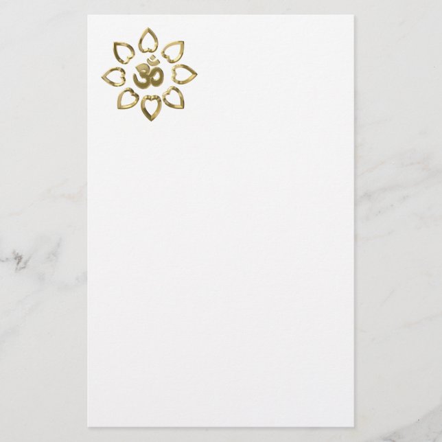 Papelería Símbolo dorado omnipresente (Anverso)