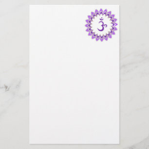 Papelería Símbolo Om / Crown Chakra