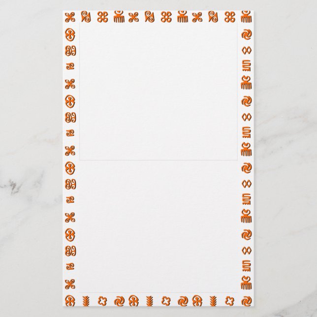 Papelería Símbolos africanos de Adinkra (Anverso)