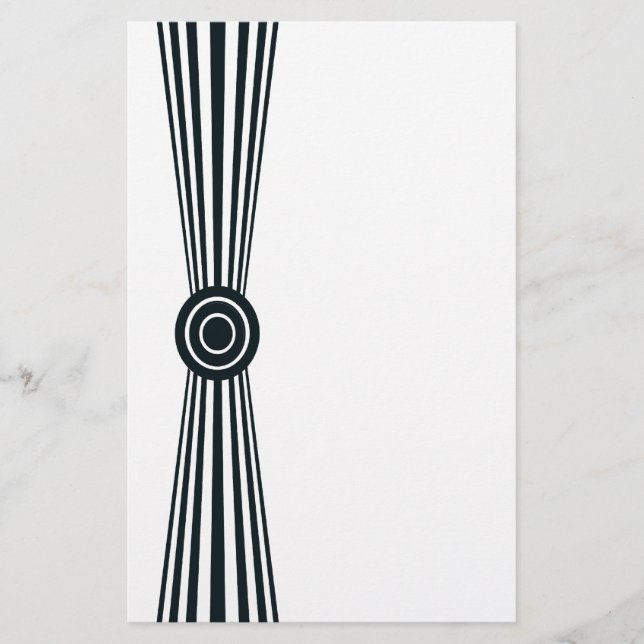 Papelería Simplemente blanco y negro (Anverso)