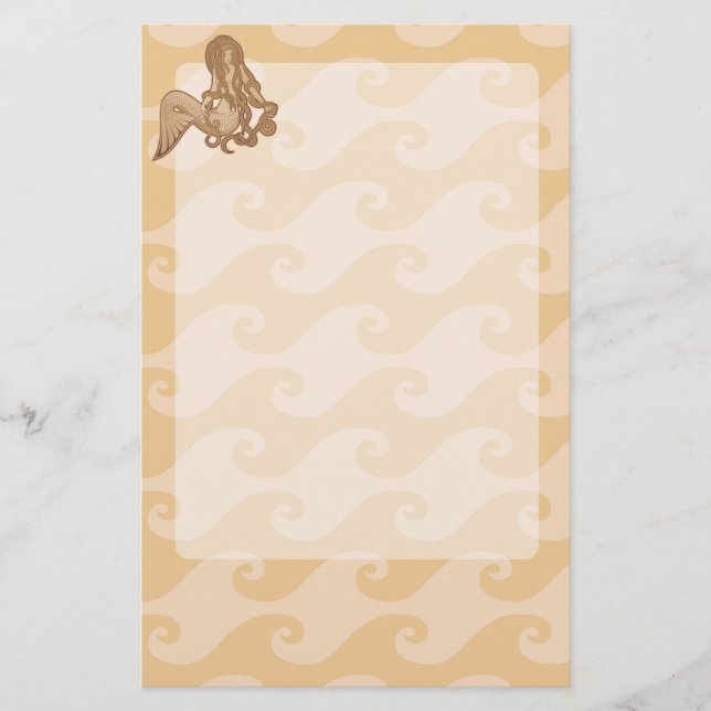Papelería Sirena sentada (Anverso)