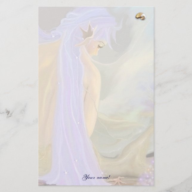 Papelería ¡Sirenita morada! (Anverso)