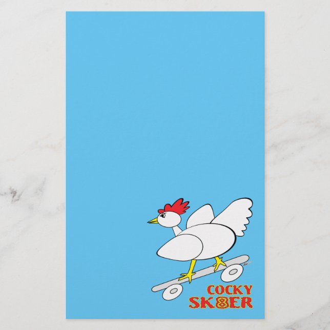 Papelería Skater Cocky (Anverso)