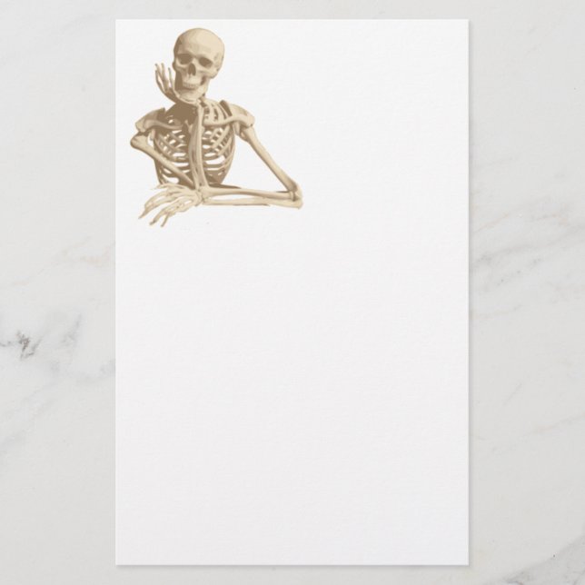 Papelería Skeleton feliz (Anverso)