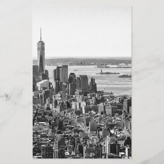 Papelería Skyline Black White New York (Anverso)