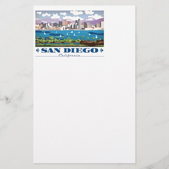 Papelería Skyline de San Diego (Anverso)