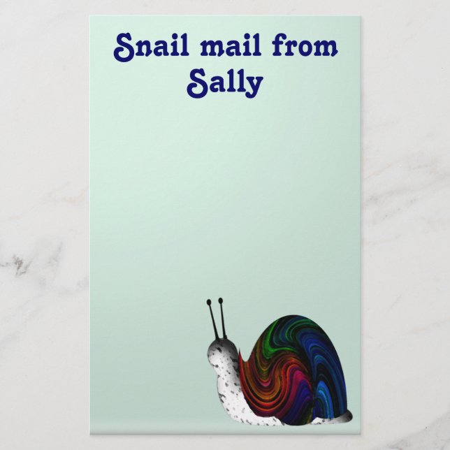 Papelería Snail mail (Anverso)