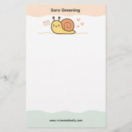 Papelería Snail Mail Social Club Cute Name Stationery