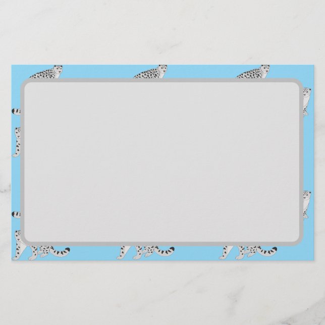 Papelería Snow Leopards (Anverso)